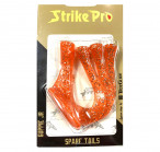 GUPPIE JR SPARE TAILS #ORANGE GLITTER (4pcs)